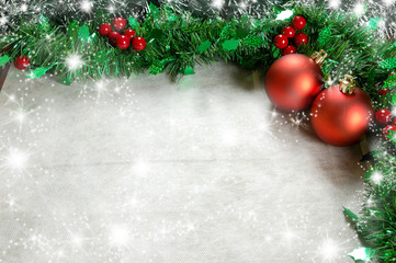 Naklejka na ściany i meble Christmas decorations