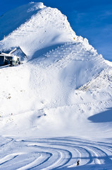 View of the top of Kaprun glacier