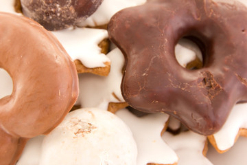 Closeup of christmas cookies