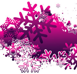 abstract background with snowflakes