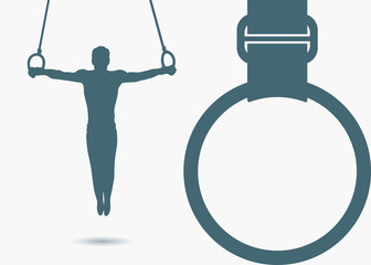 Gymnastic rings background