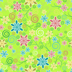 Ornate floral seamless texture