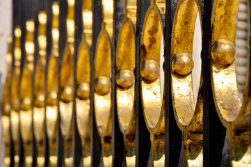 Fototapeta premium Detail of the fence, Royal Palace of Aranjuez. Madrid (Spain)