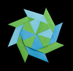 Geometric figure origami