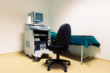 Therapeutic and diagnostic rooms with medical equipment
