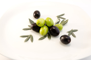 olive with leaves