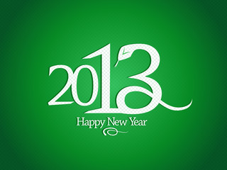 2013 year design template with snake.