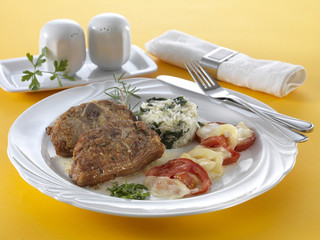 rack of lamb with mozzarella