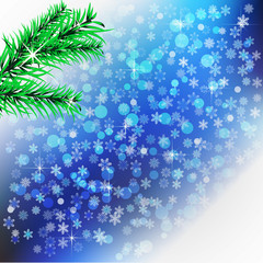 Fototapeta na wymiar Abstract snowflakes background for winter and christmas theme.