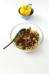 Beans Salad and Yellow Pepper