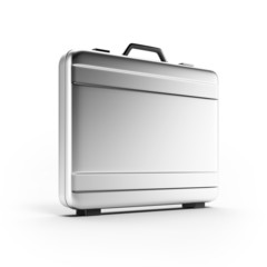 Silver suitcase