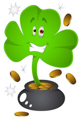 Clover Leaf - St. Patrick's Day - Vector Illustration