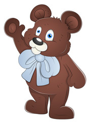 Teddy Bear - Cartoon Character - Vector Illustration