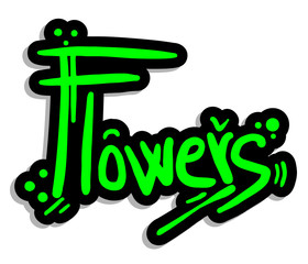 Flowers sticker