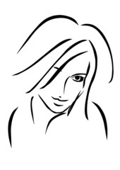 beautiful woman, vektor