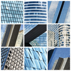 Modern buildings collage