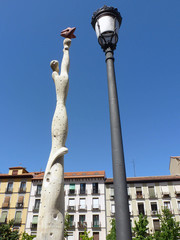 Obraz premium Platz beim Museum Reina Sofia in Madrid