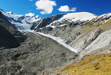Dart Glacier, Source of the Dart River, New Zealand