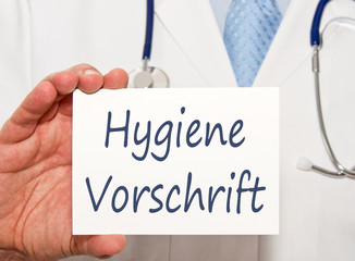Hygiene Vorschrift
