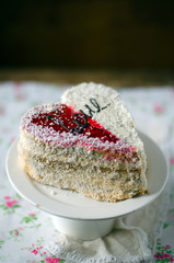 The cake for St. Valentine's Day