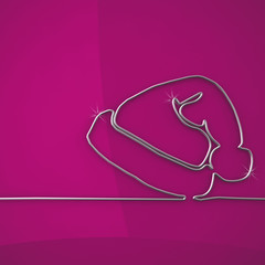 Wire figure - nightcap