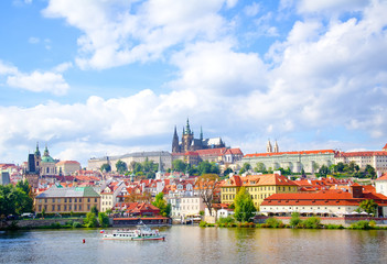 Prague, Ola town, river in Prague