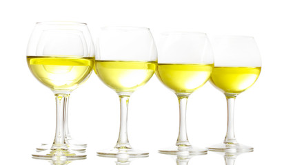 Wineglasses isolated on white