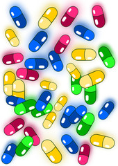 colorful medicine capsules 3
