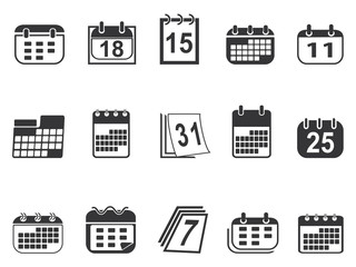 calendar icons set