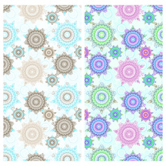 Seamless pattern with flowers