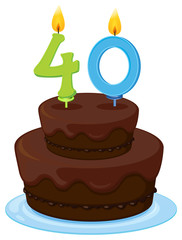 a birthday cake