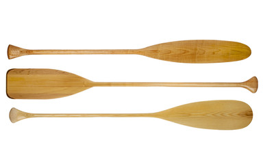 wooden canoe paddles