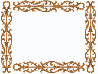 flower carved frame