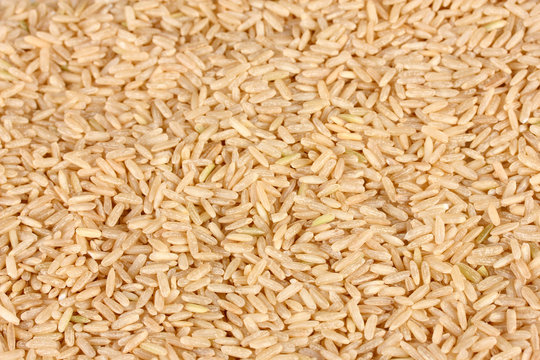 Background  brown rice