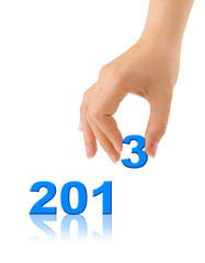 Numbers 2013 and hand