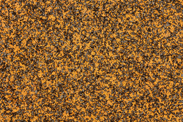 A black and orange textured floor