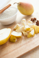 Processes making pear jam