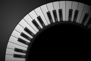 Naklejka premium Piano keys