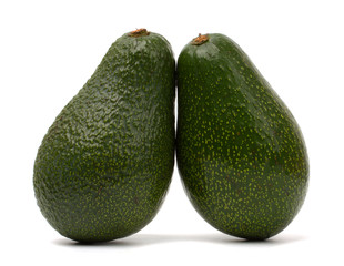 Avocado isolated on white background.