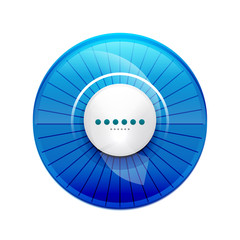 Blue glossy control panel