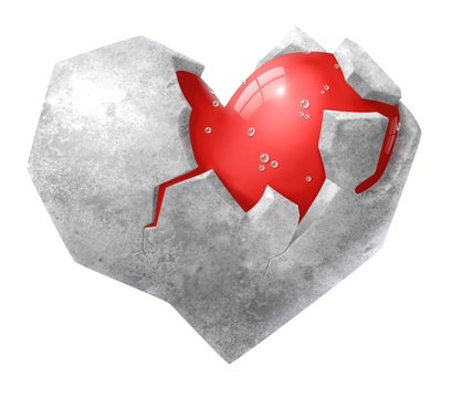 cuore nella pietra