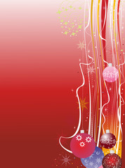Grunge red Christmas background