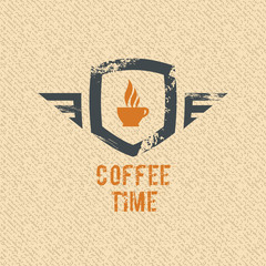 Coffee time label