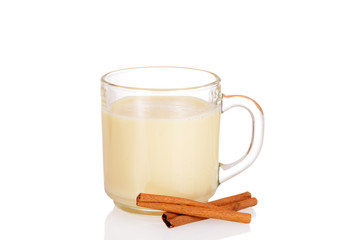Fresh mug of eggnog