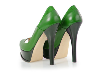 Woman shoes isolated on white