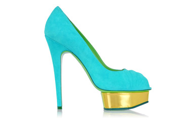 Woman shoes isolated on white