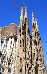 Spain, Barcelona, temple of Sacred Family