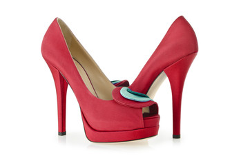 Woman shoes isolated on white