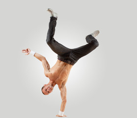 Modern style dancer posing