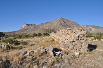 Pinery ruins in Guadalupe Mountains National Park